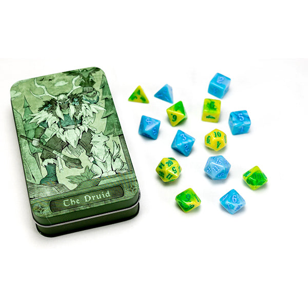 Dice: RPG Class Druid Set Tin (14 Dice)