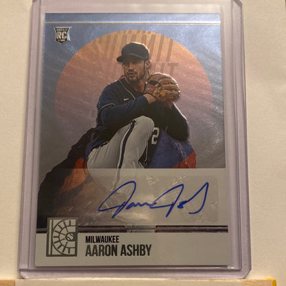 2022 Panini Capstone Summit Aaron Ashby Autographed trading card