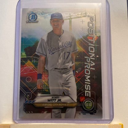 2021 Bowman Chrome Bobby Witt Jr. Position Promise trading card