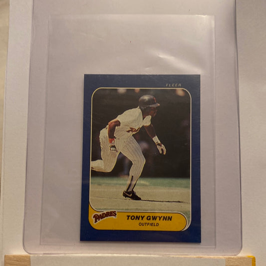 1986 Fleer Mini Tony Gwynn trading card