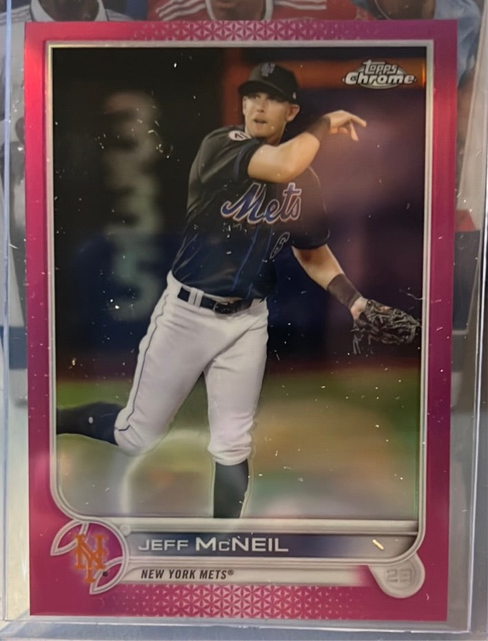 2022 Topps Chrome Baseball Jeff Mcneil Trading Card