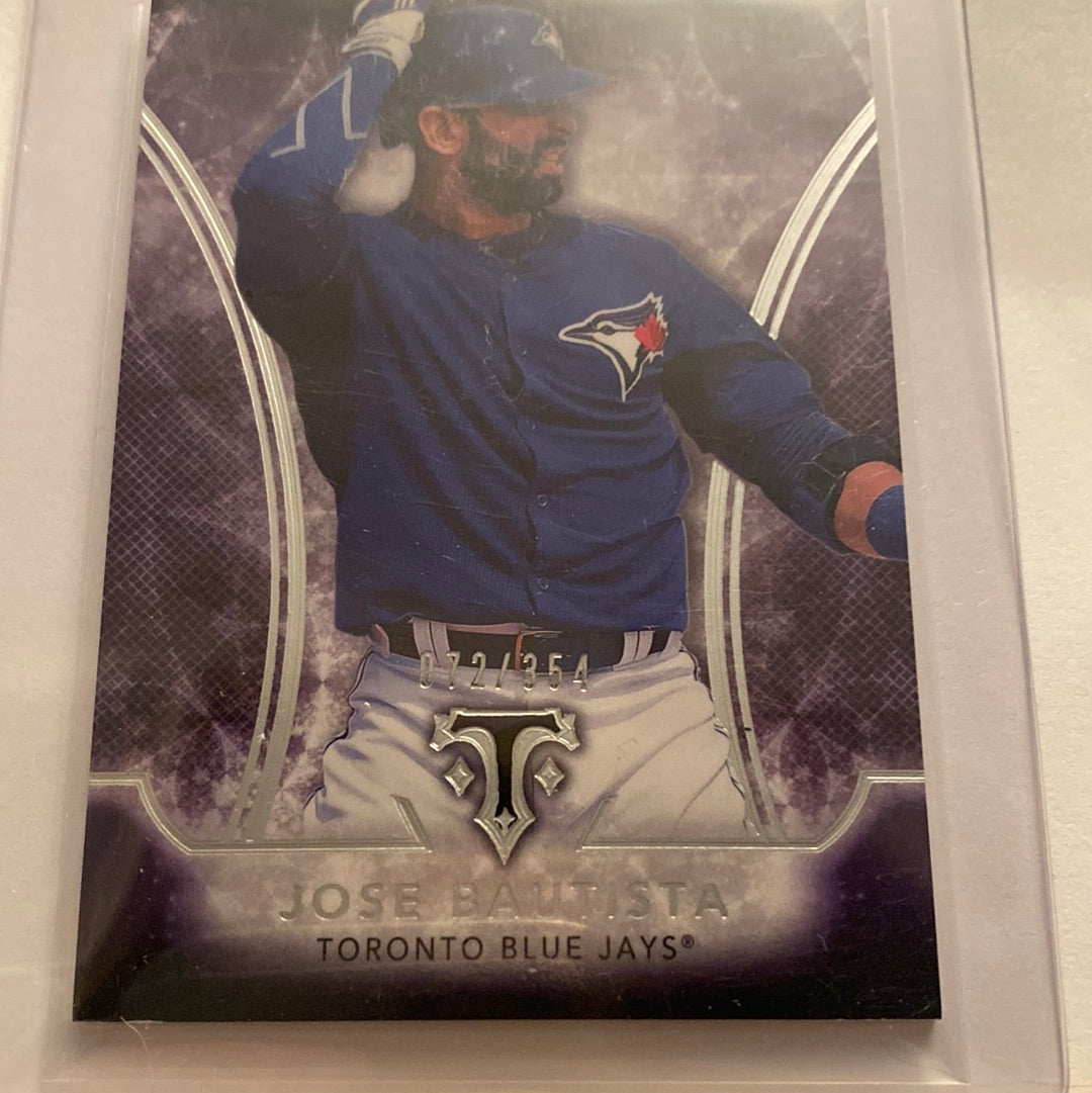 2015 Topps a triple Threads Jose Bautista Amethyst/354 trading card