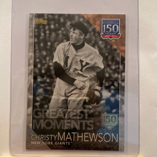 2019 Topps Christy Mathewson Gold foil /150 trading card