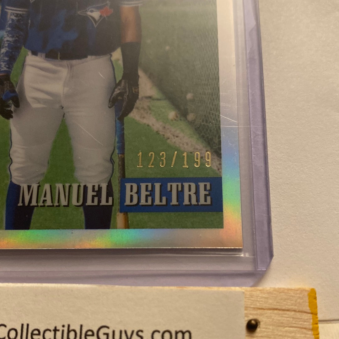 2021 Bowman Heritage Chrome Refractor Manuel Beltre /199 trading card