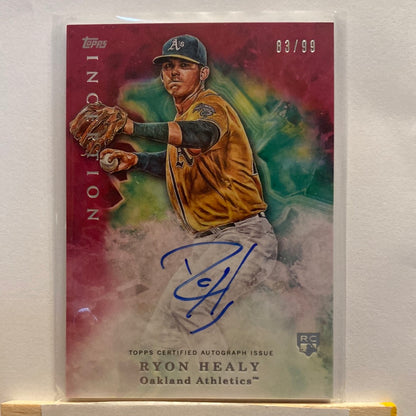 2017 Topps Inception Ryon Healy trading card