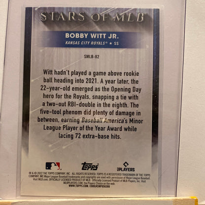 2022 Topps Updated Bobby Witt Jr. Stars if MLB trading card