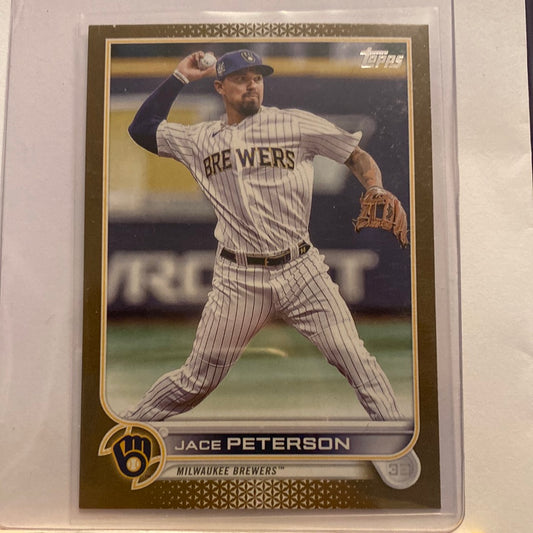 2022 Topps Updated Jace Peterson Gold /2022 trading card