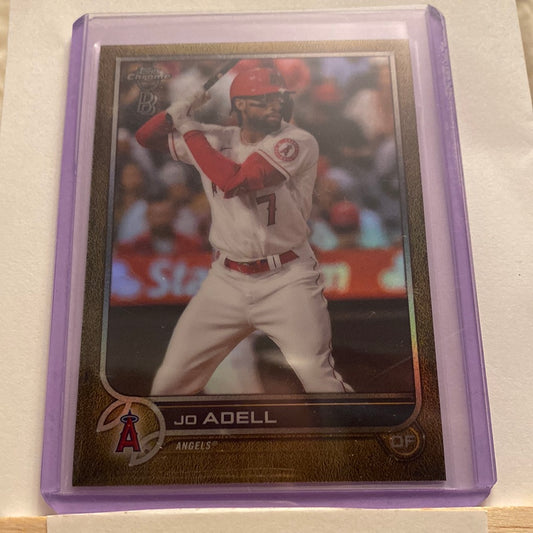 2022 Topps Chrome Ben Baller Jo Adell Gold /50 trading card