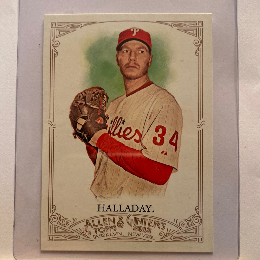 2012 Topps Allen & Ginters Roy Halladay trading card