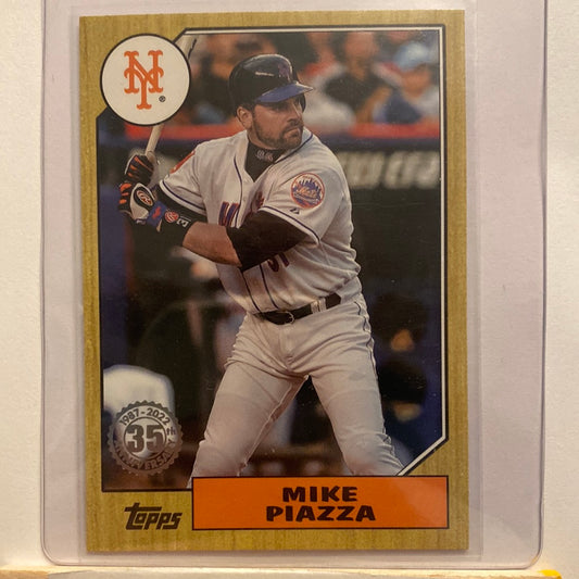 2022 Topps Mike Piazza ‘87 parallel trading card