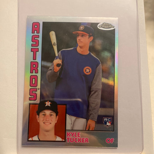 2019 Topps Chrome Kyle Tucker ‘84 parallel trading card