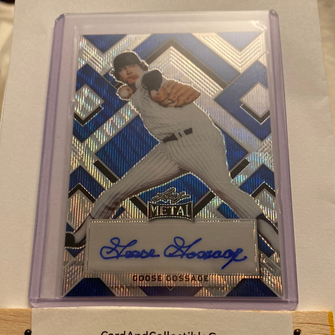 2022 Leaf Metal Goose Gossage Autographed trading card