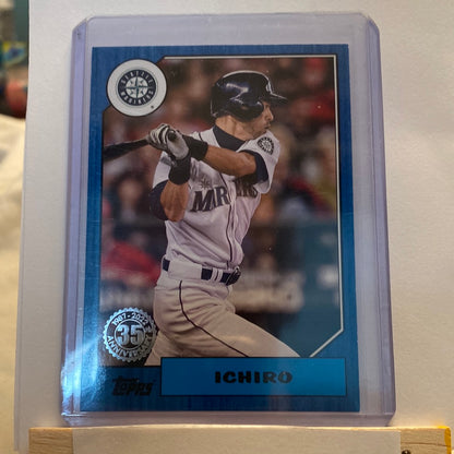 2022 Topps Series 1 Ichiro Blue parallel trading card