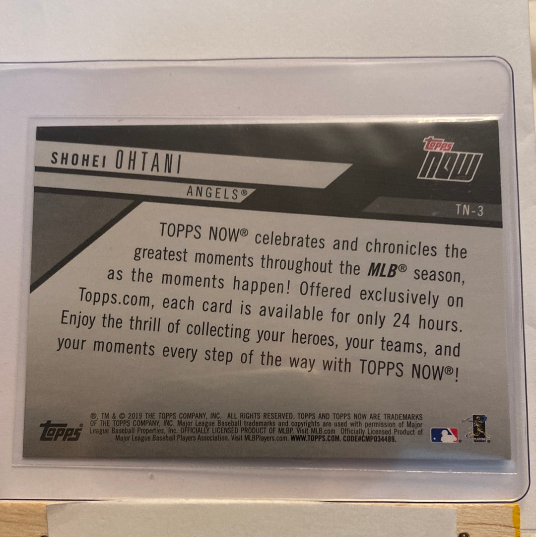 2019 Topps Now Review Shohei Ohtani trading card