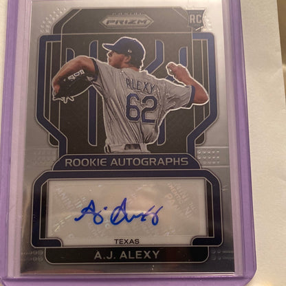 2022 Panini Prizm AJ Alexy Autographed Trading Card