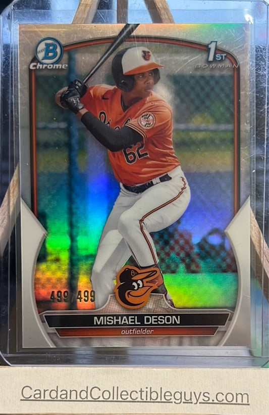 2023 Bowman Mishael Deson Chrome 499/499 Trading Cards