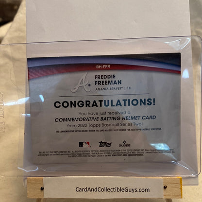 2022 Topps Series 2 Freddie Freeman medallion trading card