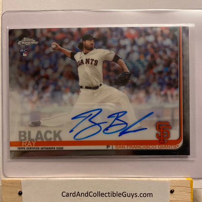 2019 Topps Chrome Ray Black Autographed trading card