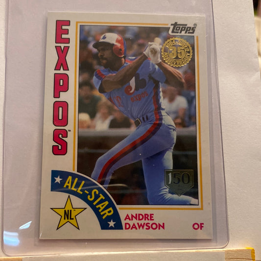 2019 Topps Andre Dawson gold stamp /150 1984 parallel trading card