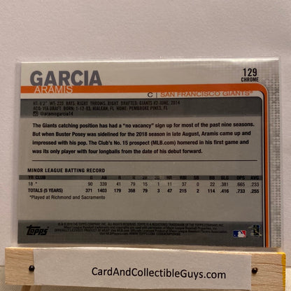 2019 Topps Chrome Aramis Garcia trading card