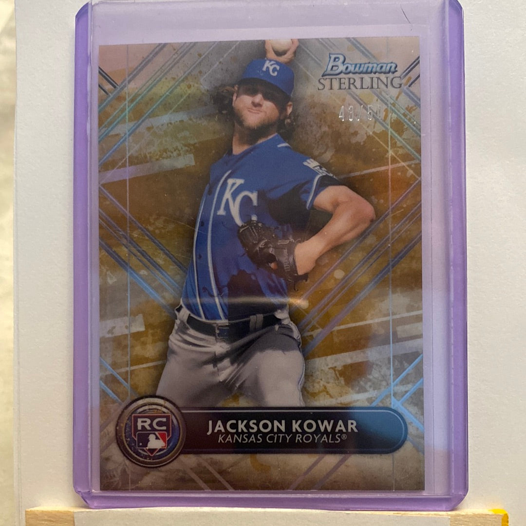 2022 Bowman Sterling Jackson Kowar /50 trading card