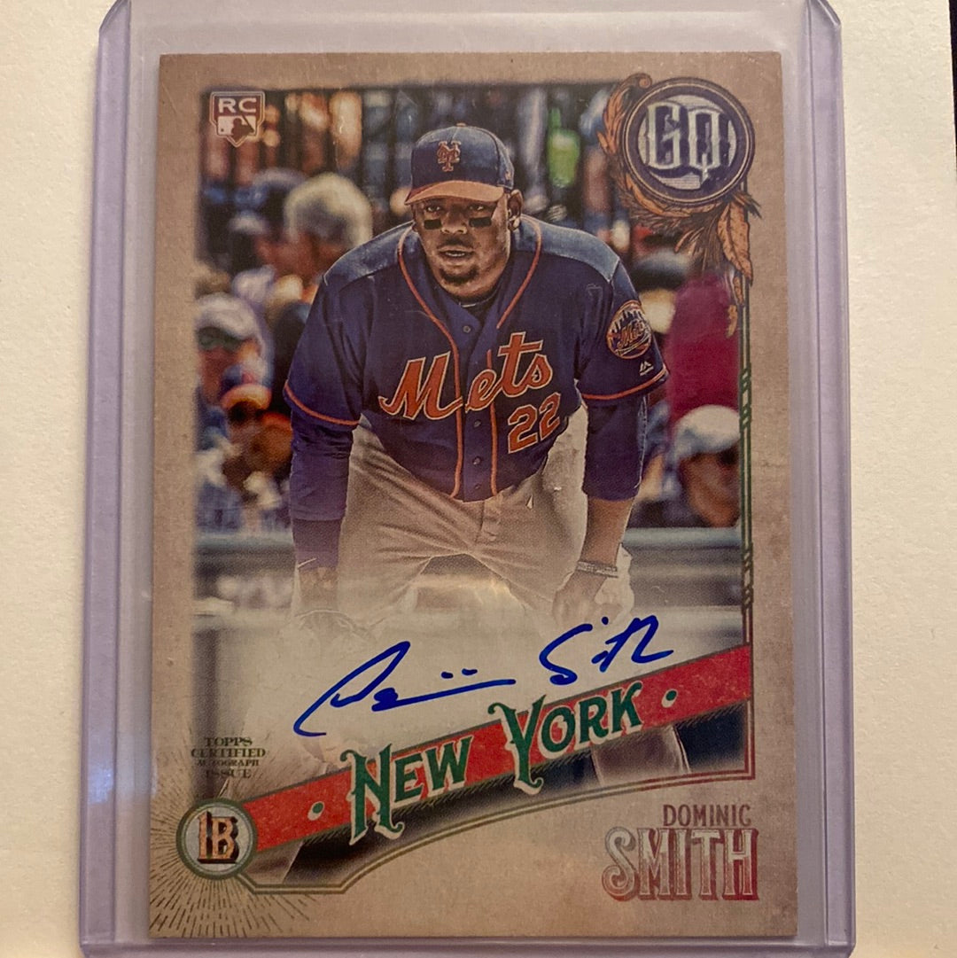 2018 Topps Gypsy Queen Dominic Smith Autographed trading card