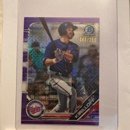 2019 Bowman Chrome Alex Kirilloff trading card