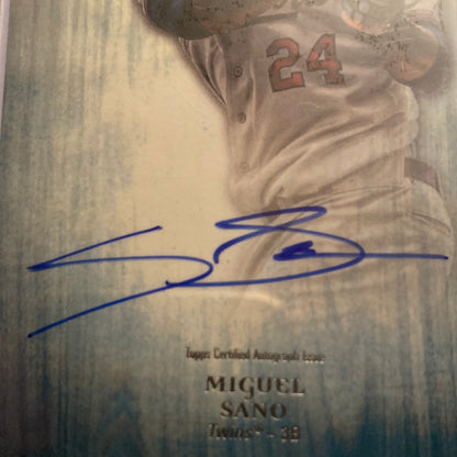 2014 Bowman Inception Miguel Sano Autographed trading card