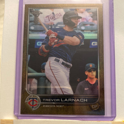 2022 Topps Chrome Ben Baller Trevor Larnach /50 trading card