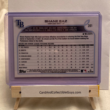 2022 Topps Chrome BB Shane Baz trading card