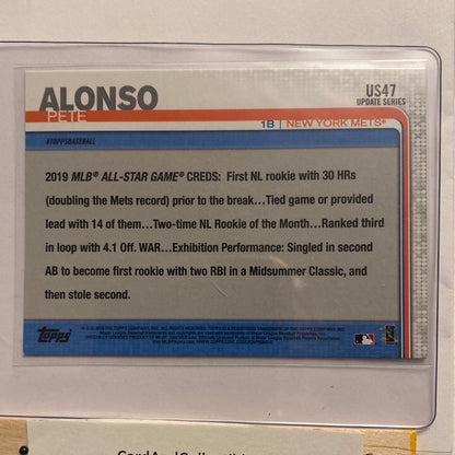 2019 Topps Updated ASG RC Pete Alonso trading card