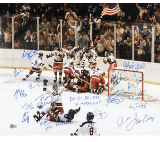 1980 Team USA Hockey 20x24 Autographed photo