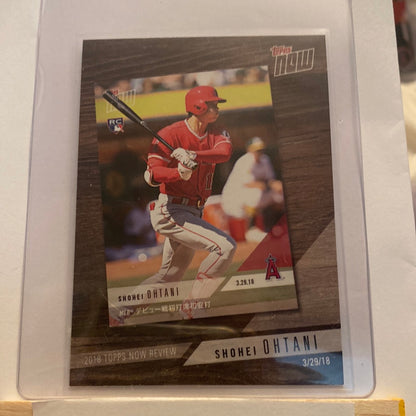 2019 Topps Now Review Shohei Ohtani trading card