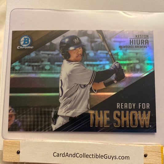 209 Bowman Chrome Keston Hiura RFTS trading card