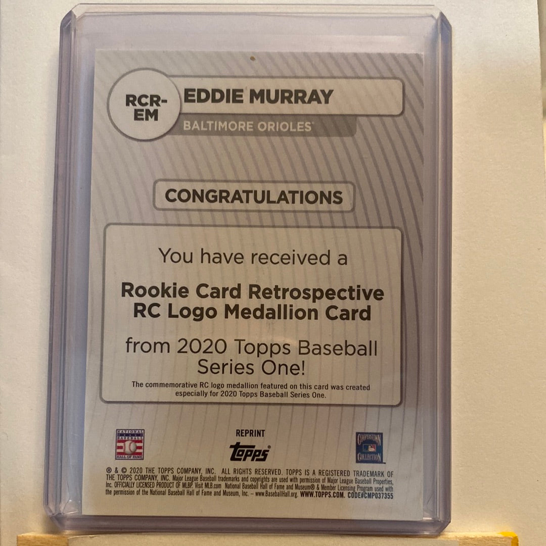 2020 Topps Eddie Murray Medallion trading card