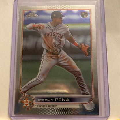 2022 Topps Chrome Jeremy Peña trading card