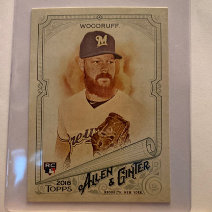 2018 Topps Allen & Ginter Brandon Woodruff rookie trading card