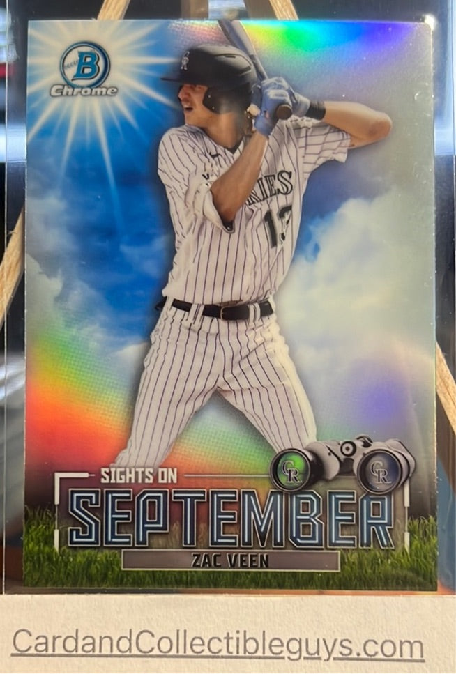 2023 Bowman Baseball Sights on September Trading Cards - you pick