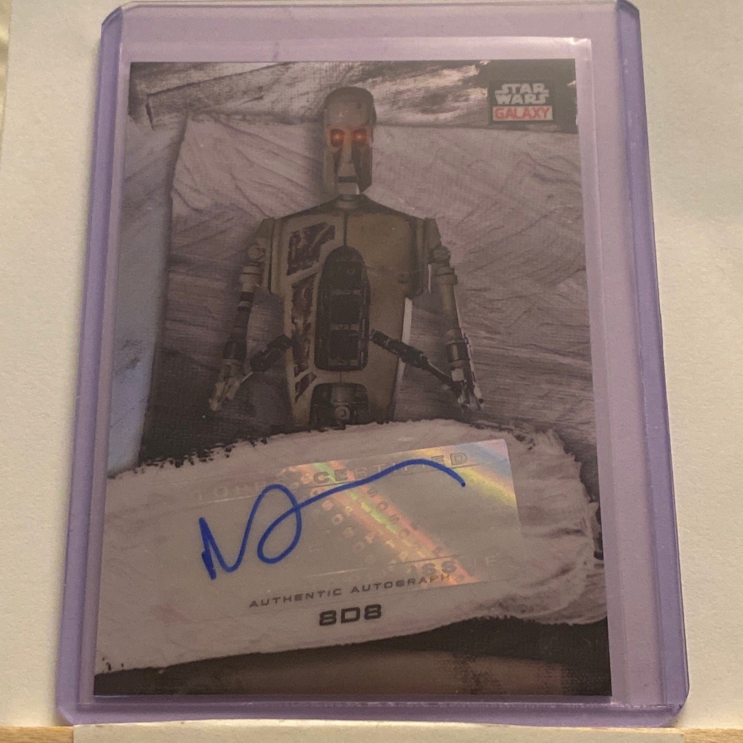 2022 Topps Star Wars Galaxy Matt Berry as 8D8 Autographed TCG