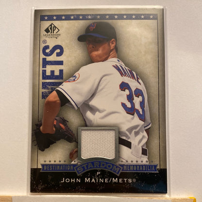 2008 Upper Deck John Maine relic trading card