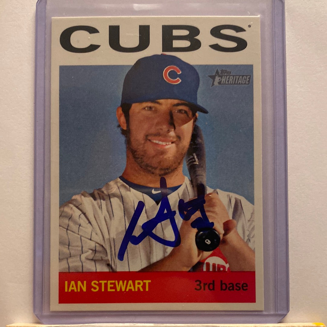 2013 Topps Heritage Ian Stewart Autographed trading card