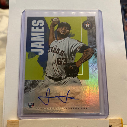 2019 Topps Fire Josh James Autographed trading card