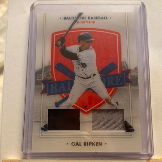 2021 Panini Cal Ripken Jr. Dual relic trading card