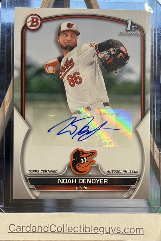 2023 Bowman Noah Denoyer Paper Auto Trading Cards