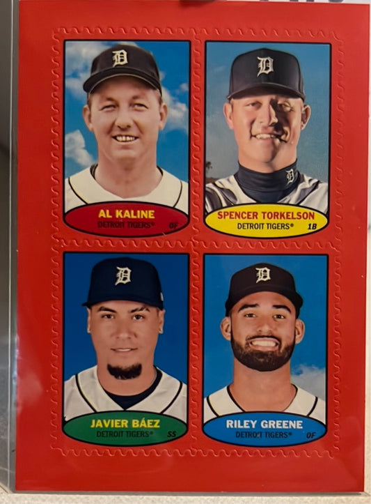 2023 Topps Heritage Detroit Tigers Stamps Trading Cards