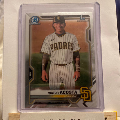 2021 Bowman Chrome Victor Acosta trading card