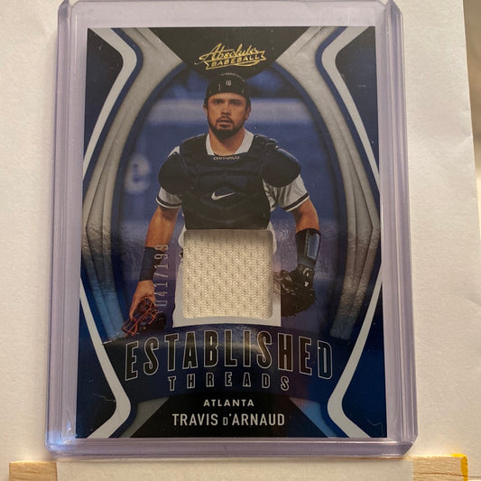 2022 Panini Ansolute Travis D’Arnaud relic /199 trading card