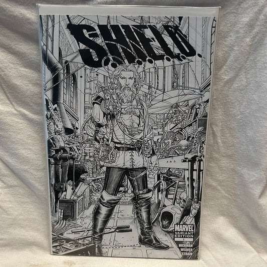 S.H.I.E.L.D. Comic #1 Variant B&W Cover