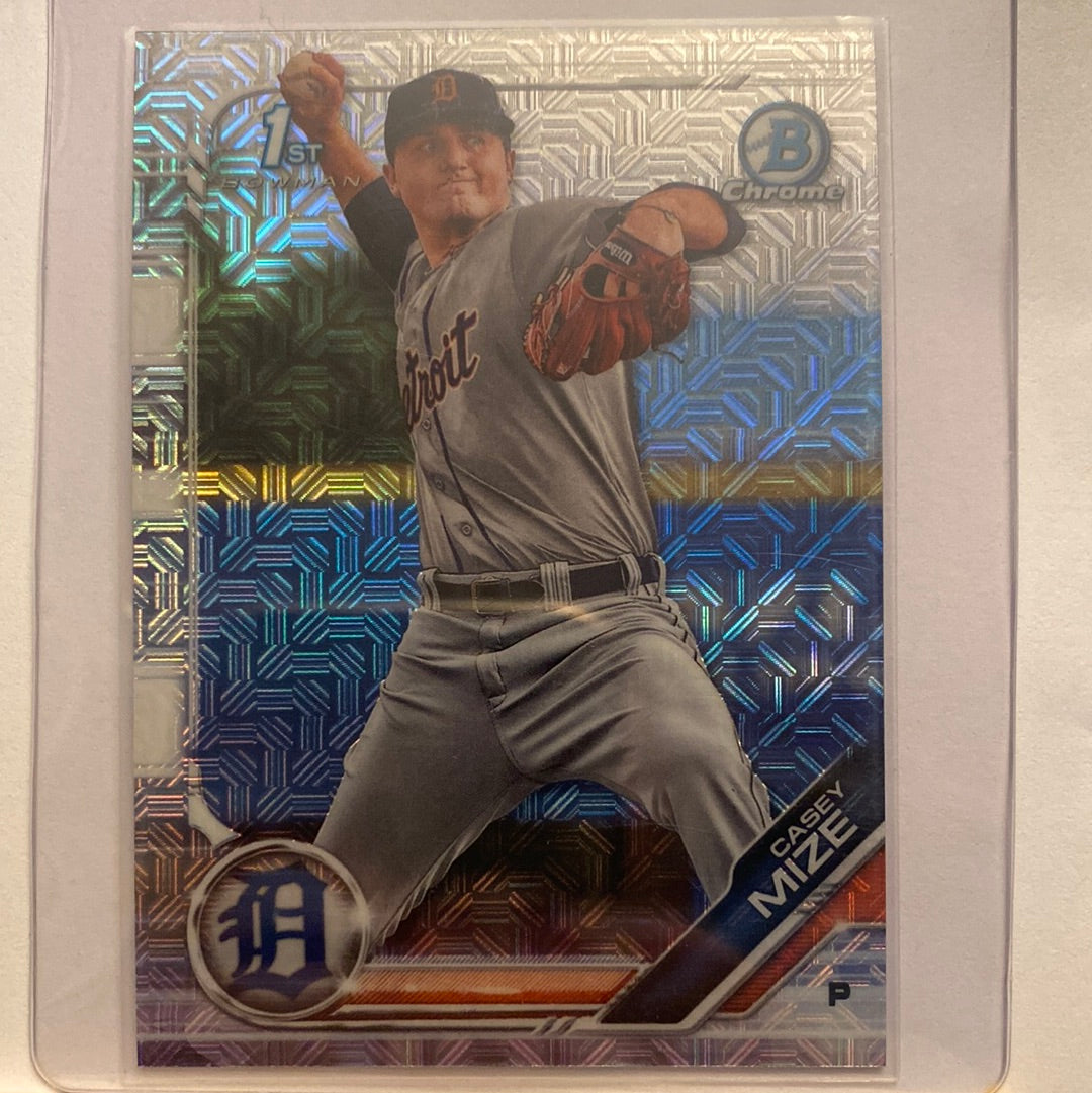 2019 Bowman Chrome Casey Mize trading card