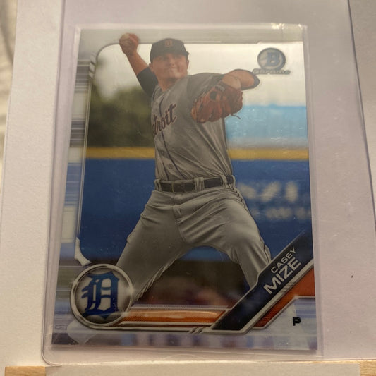 2019 Bowman Chrome Casey Mize trading card